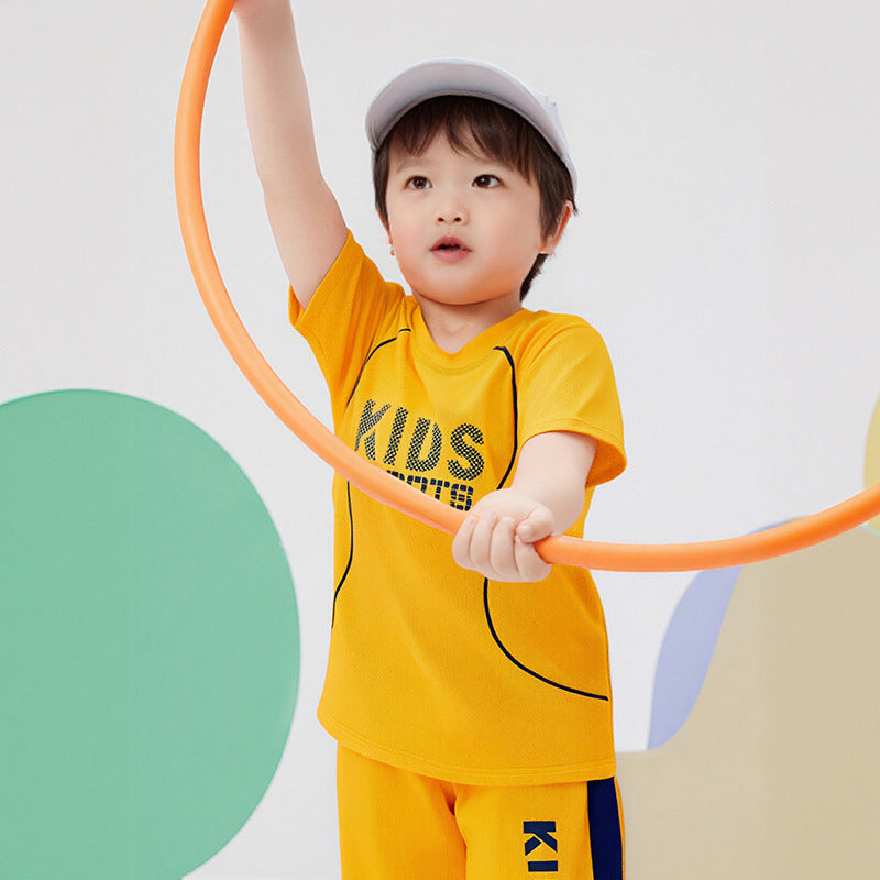 Children Short-sleeved Uniform Sportswear Set