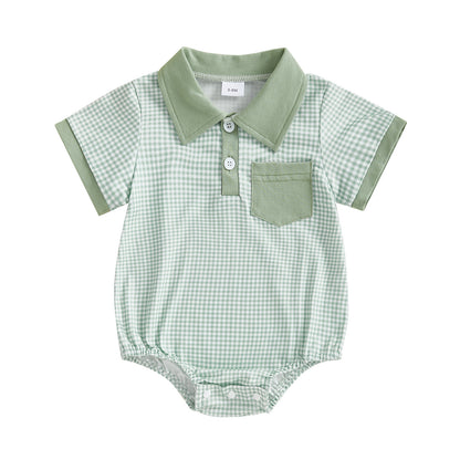 Plaid Short Sleeved Kazakhstan Children