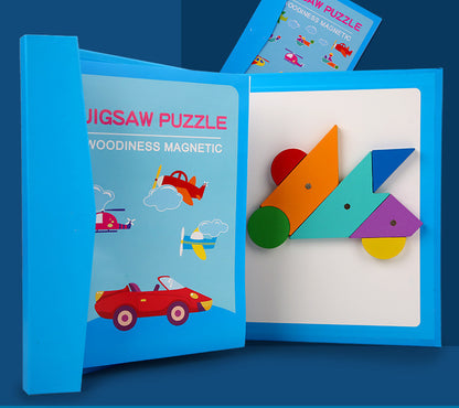 Children's Wooden Magnetic Tangram Educational Toy