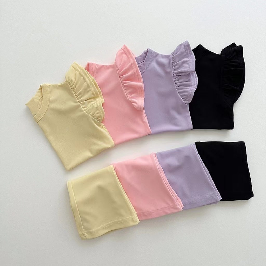 Girls' Simple Cute Wild Suit Fashion