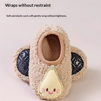 Non-slip Floor Socks For Kids Warm Fleece-lined And Extra-thickperfect As Your Little Ones First Pair Of Shoe