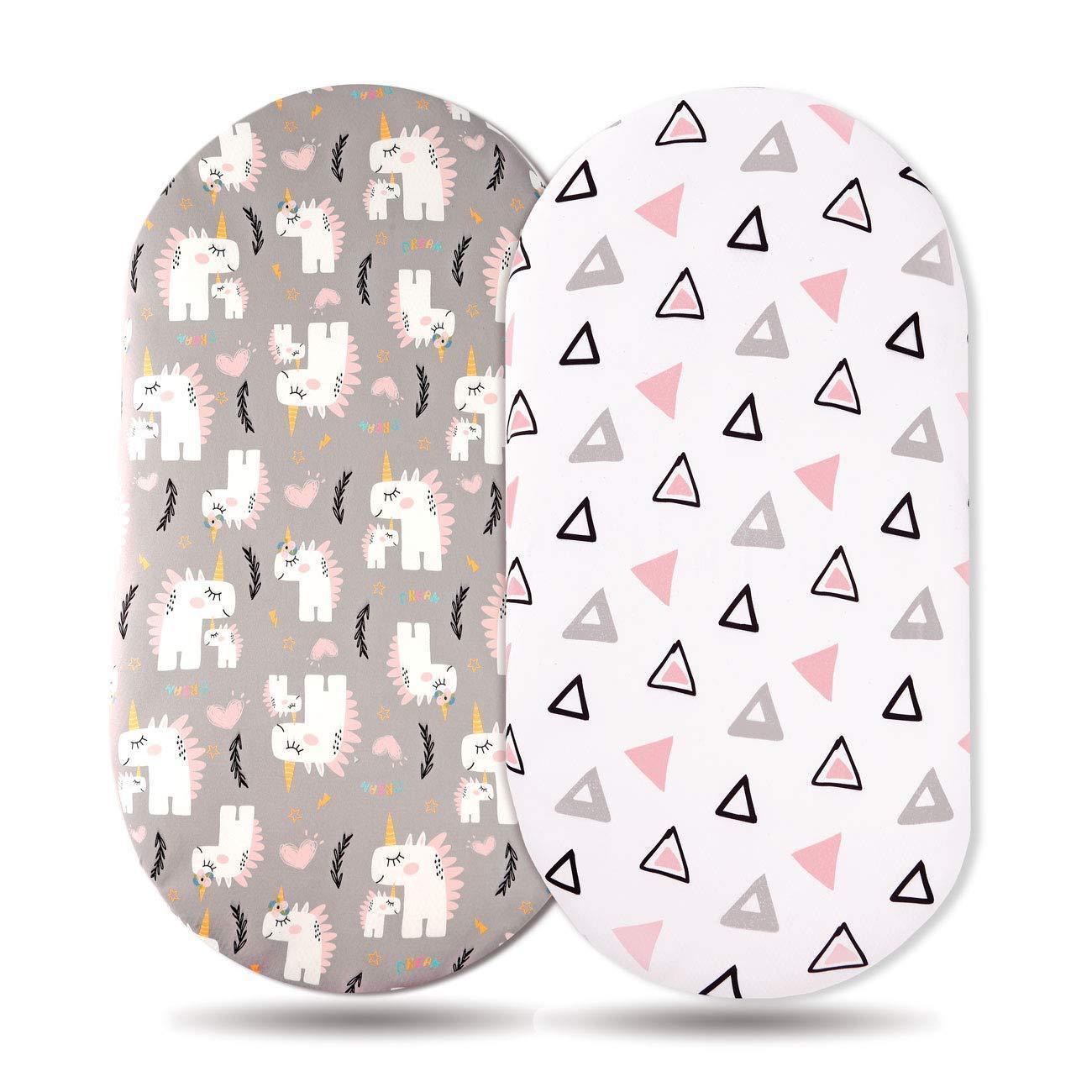 Baby Cradle Fitted Sheet Elastic Printing Baby Caring Table Changing Cover