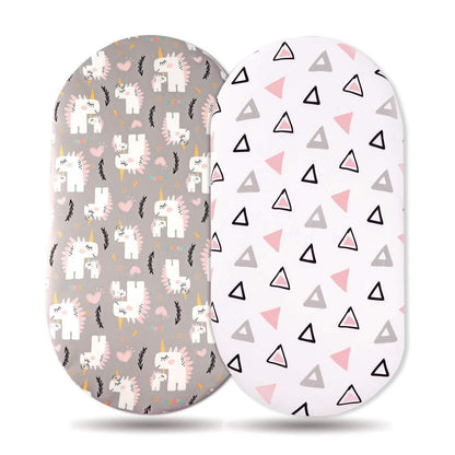 Baby Cradle Fitted Sheet Elastic Printing Baby Caring Table Changing Cover