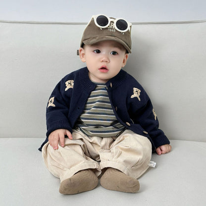 Autumn Fashion Knitted Cardigan Cute Kids Coat