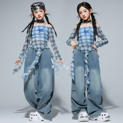 Girls Clothing Kids Hip-Hop Street Dance Trendy Outfit Set