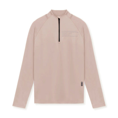 Men's Small Turtleneck Slim-fit Half Zipper Training Long Sleeve T-shirt