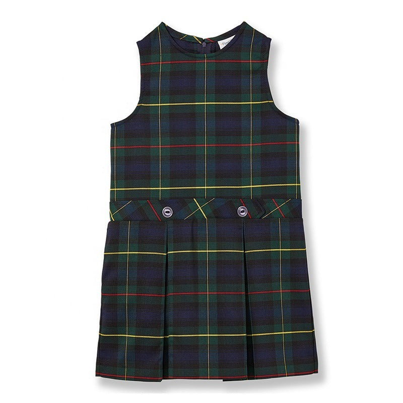 Plaid British Style Uniform For Women Spring And Summer