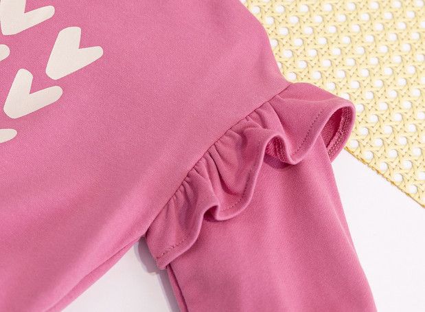 Nouveauté Haut Fille Collection Printemps 2026 - Pull à Capuche Mignon et Décontracté pour Enfants - Sweat-shirt à Col Cœur pour Enfants