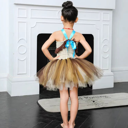 Vestido de princesa estilo océano para niños