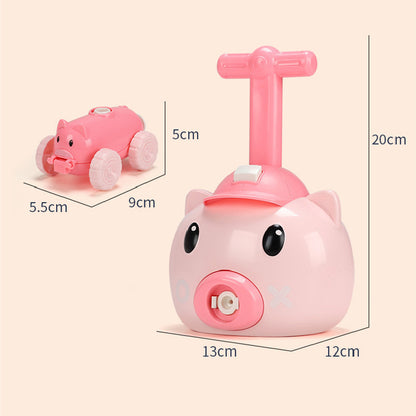 Children's Educational Toys For Piggy Pneumatic Car