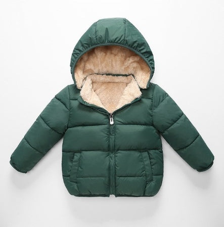 Abrigo de piel de cordero para niños