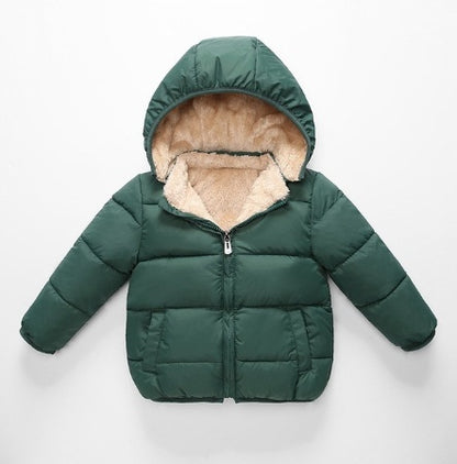 Abrigo de piel de cordero para niños