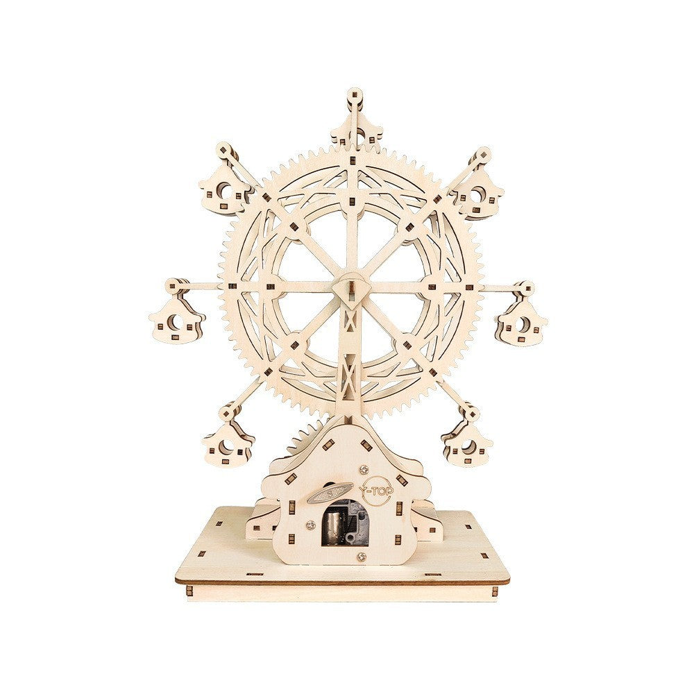 Rotating Ferris Wheel Music Box Educational Assembling Puzzle Toys