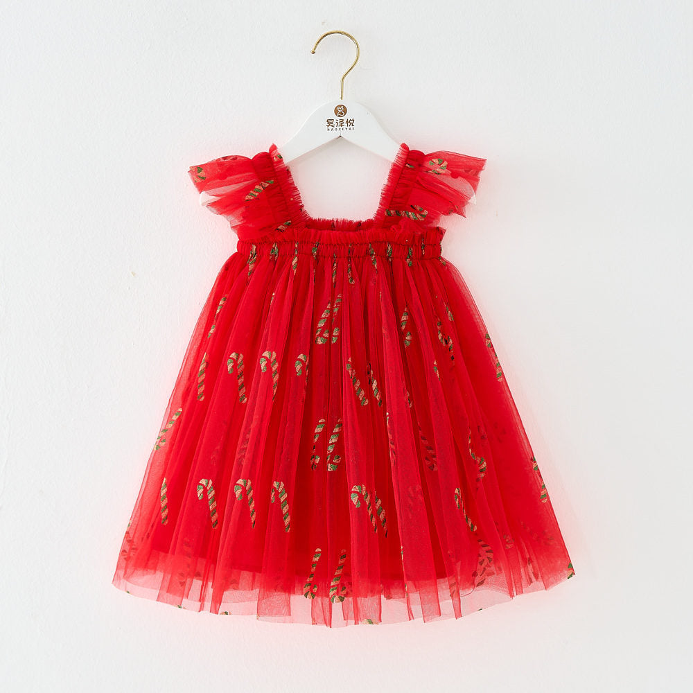 Nouvelle Chemise Enfant Noël XINGX et Jupe à Bretelles pour Filles