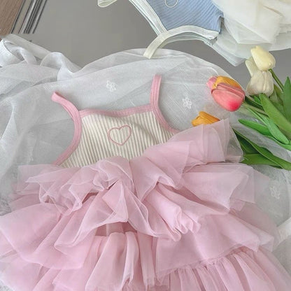Girl's New Fashionable Baby Cake Dress