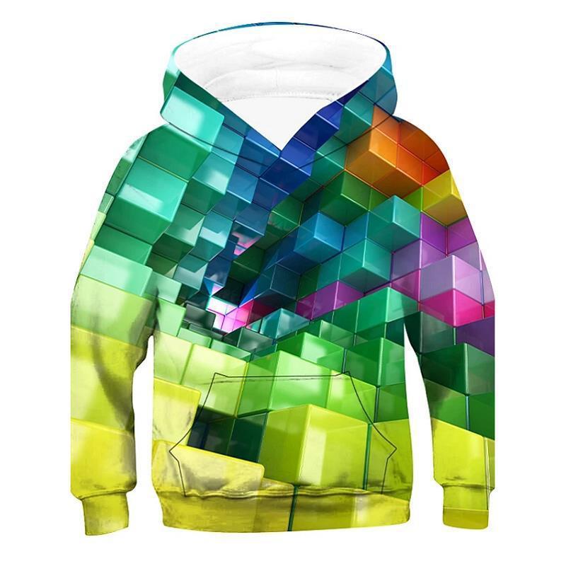 3d Visual Deception Digital Printing Children's Sweater