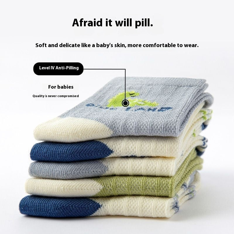 Children's Socks Tube Socks Springsummer Thin Breathable