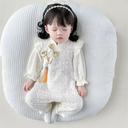 Body-combinaison Enfant Manches Longues Dentelle Princesse