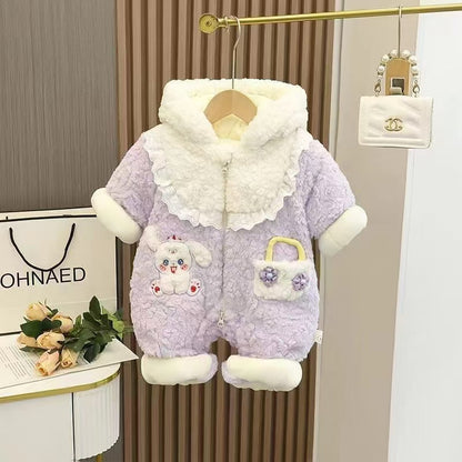 Thickened Warm Super-cute Hooded Outerwear