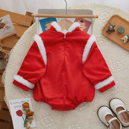 Onesie Winter Baby Triangle Rompers Baby Girl Jumpsuit