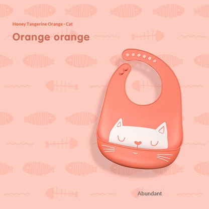 Bavette bébé en silicone alimentaire, imperméable et antitache