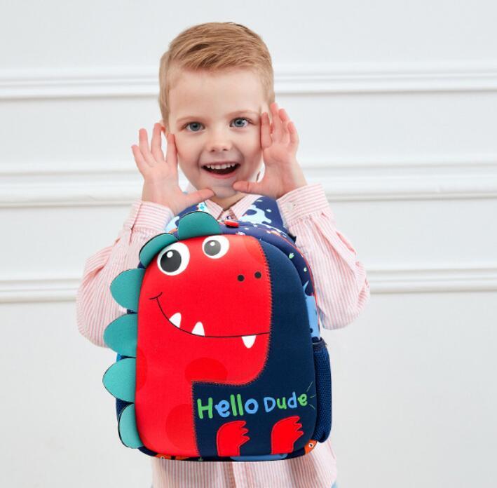 Mochila escolar con diseño de dinosaurio para niños de preescolar