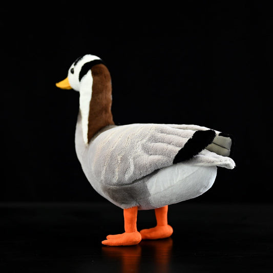 Jouet en peluche de bernache cravant, poupée d'oie à tête blanche