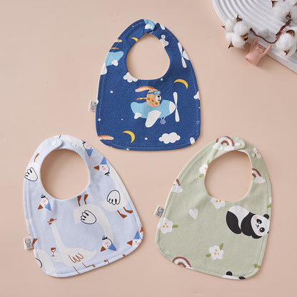 Babys Pure Cotton U-shaped Bib Waterproof Baby Bib