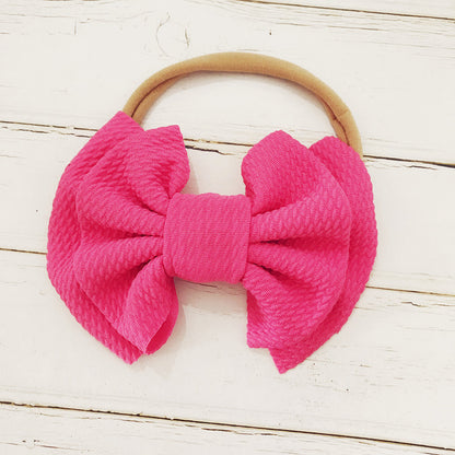 Children's Bow Hair Band Baby Double Layer