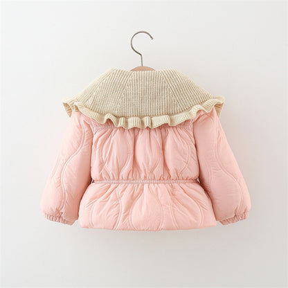 Winter Thick Cotton-padded Coat Girl Thermal Children's Clothing Top