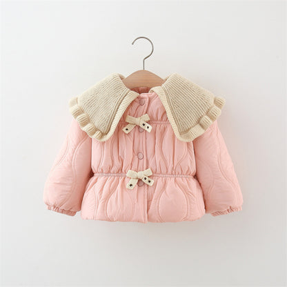 Winter Thick Cotton-padded Coat Girl Thermal Children's Clothing Top