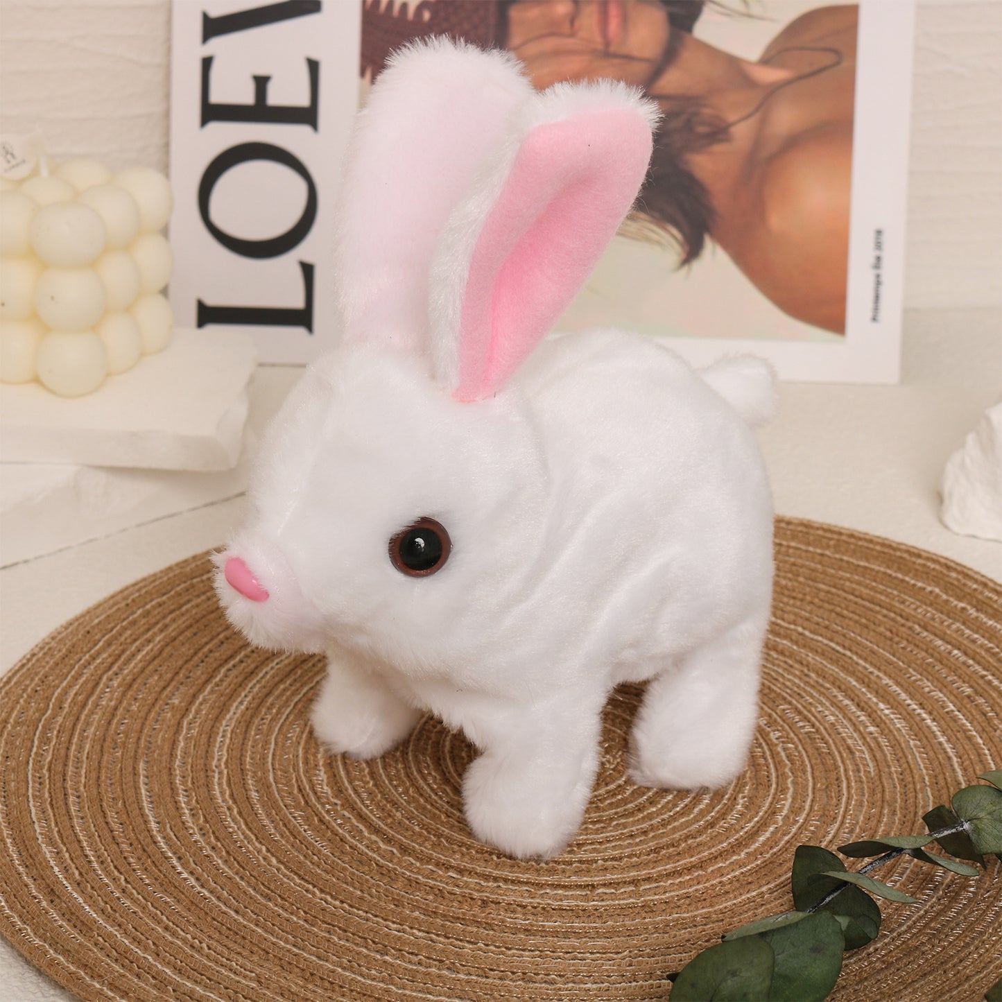 Electric Realistic Rabbit Plush Toy