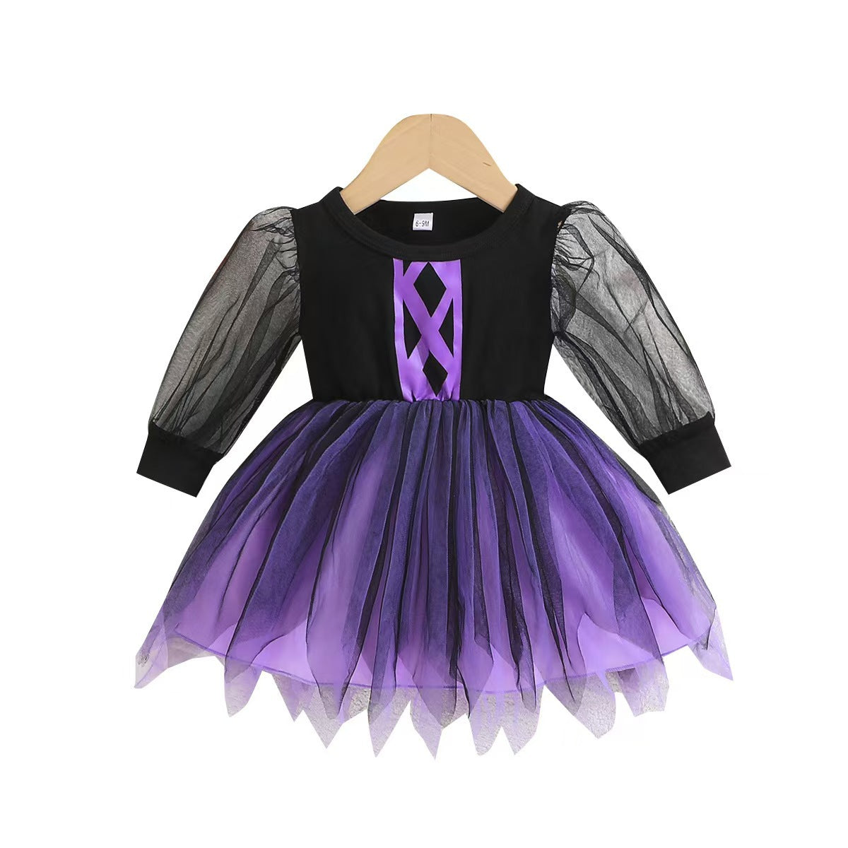 Halloween Cotton Multi-layer Mesh Dress Children's Clothing