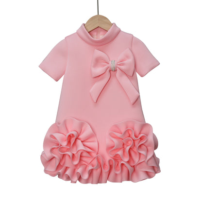 Three-dimensional Flower Girl Fashion Show Dress