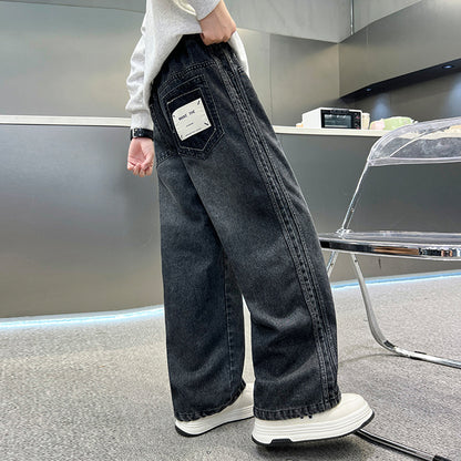 Pu Shuai Style Trousers Loose Personality Boys Trendy Jeans