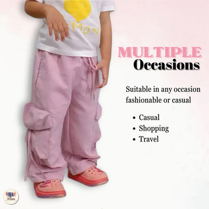 Unisex Children Fashionable Cargo Pants