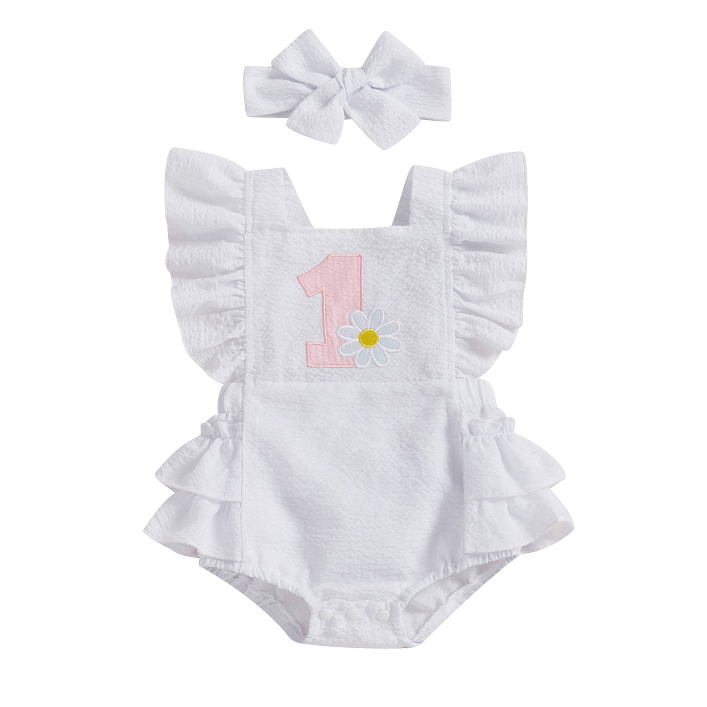 Girls' Fashion Little Daisy Printed Romper