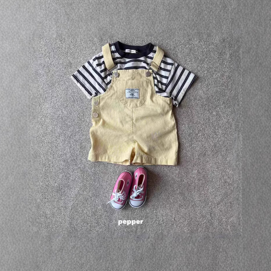 Korean Style Children's Clothing Suspender Pants
