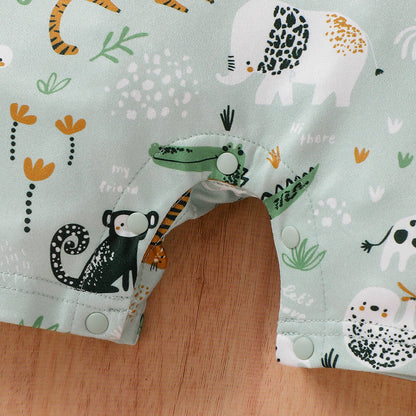 Boys Fashion Summer Short Sleeve Rompers