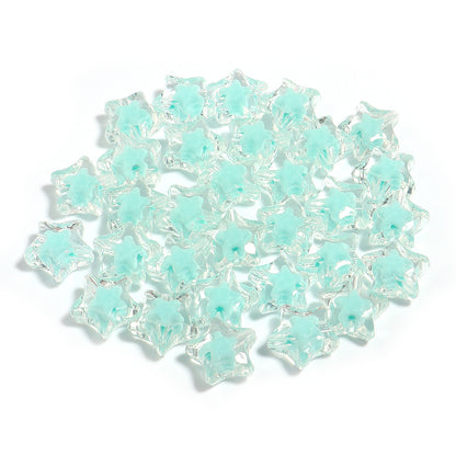 Acrylic Color Five-pointed Star Beaded Diy Ornament Accessories