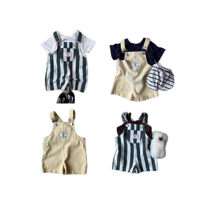 Korean Style Children's Clothing Suspender Pants