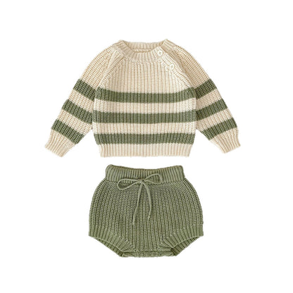 Baby Boys And Girls Autumn New Tops Pants Suit