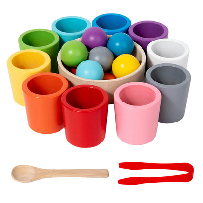 Children's Wooden Color Classification Cup Educational Toys