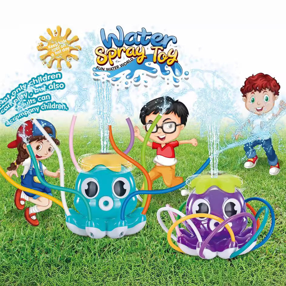 Outdoor Octopus Sprinkler Play Water Octopus Grass Sprinkler Toy