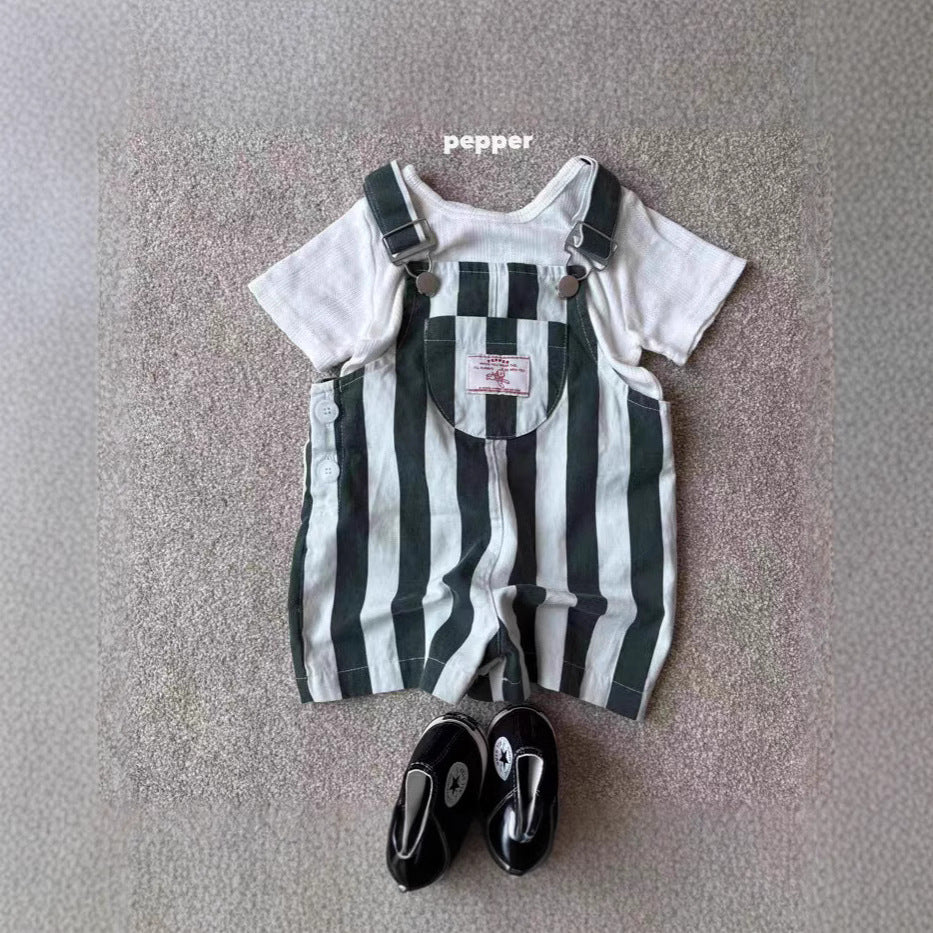 Korean Style Children's Clothing Suspender Pants