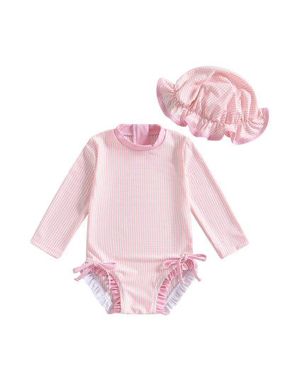 Girls' Striped Fashion Personalized Jumpsuit