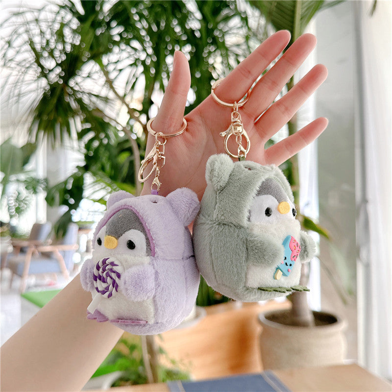 Poupée Pingouin Travesti Crème Glacée Petit Pendentif Poupée Façonneur
