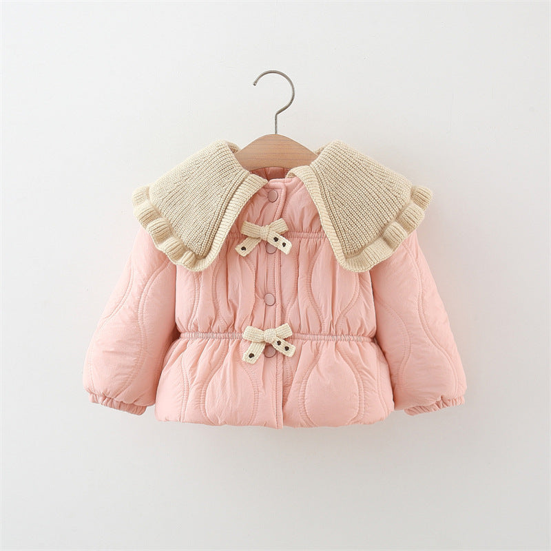 Winter Thick Cotton-padded Coat Girl Thermal Children's Clothing Top