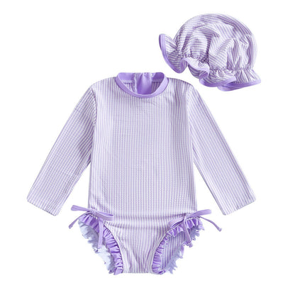 Girls' Striped Fashion Personalized Jumpsuit