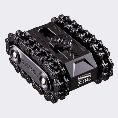 Mechanical Rotating Decompression Hand Pieces Metal Toy Tank